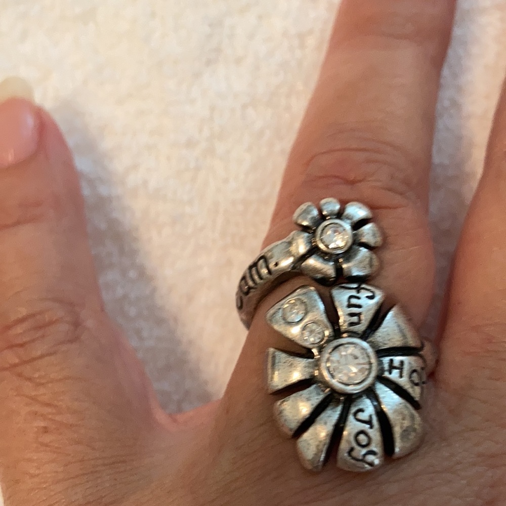 Silver Flower Ring - image 4